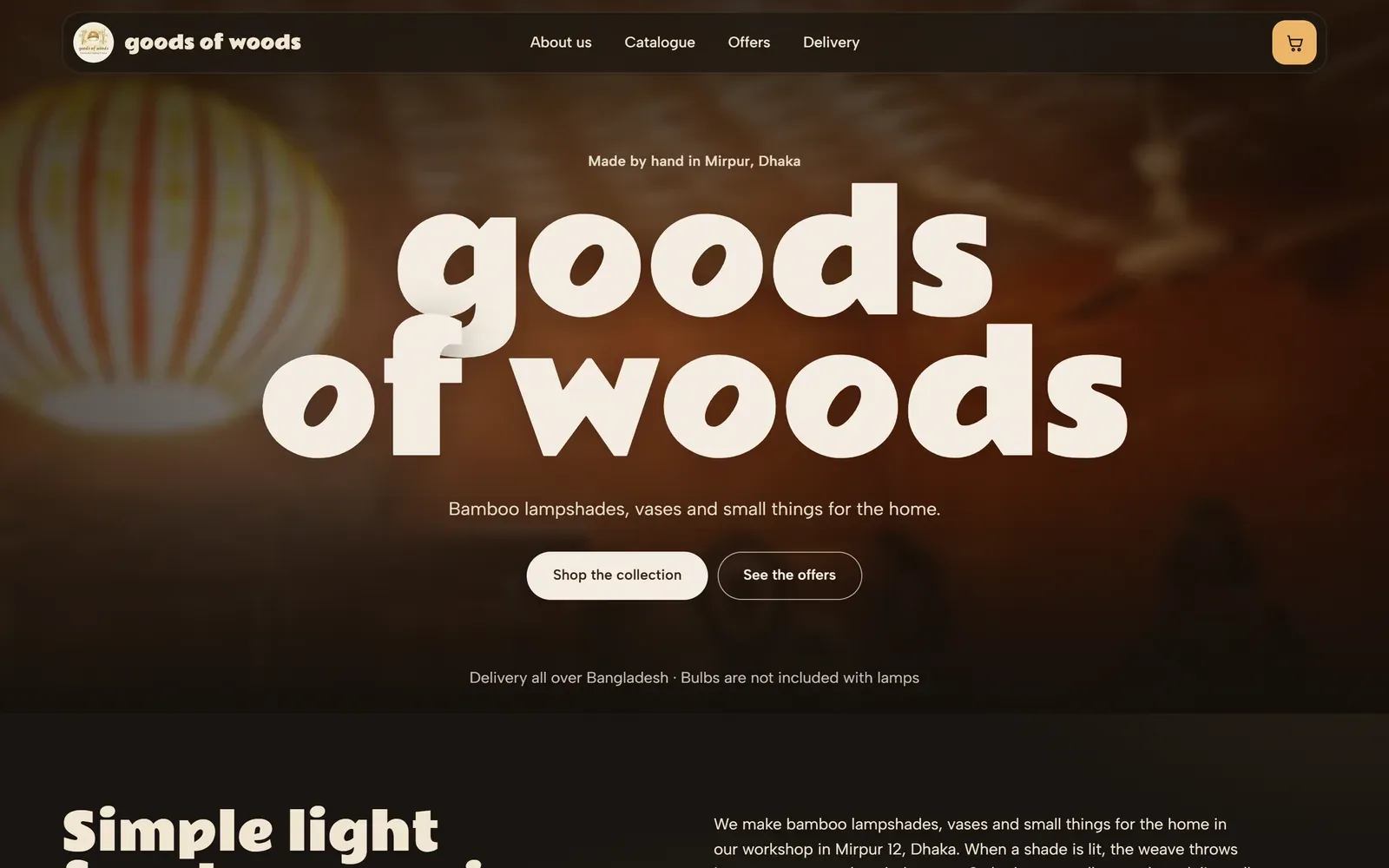 The first design, before the client’s changes.