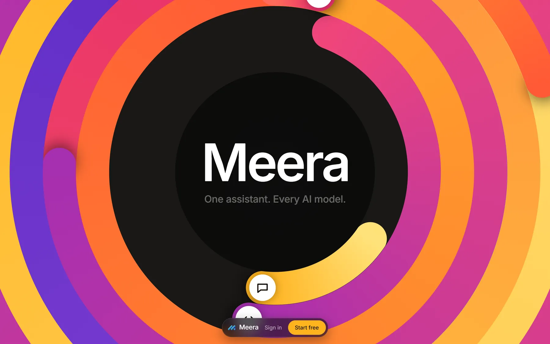 The Meera home page.