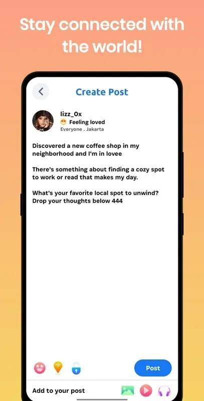 Create a post.